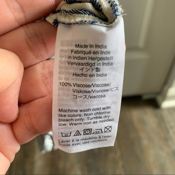 Madewell Novel Tie-Front Top in Stripe - XS - Picture 6 of 8